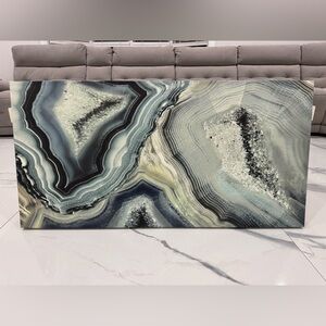 Abstract Geode Canvas Art